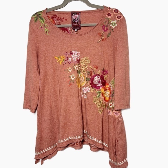 Johnny Was long sleeve embroidered top size XS - Picture 1 of 3